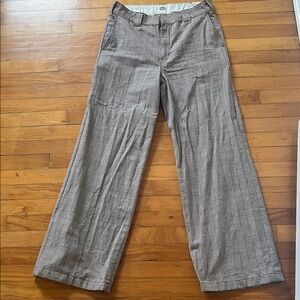 Dickies Black and White Plaid Trousers